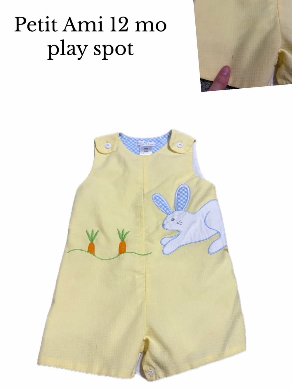 Petit Ami bunny shortall